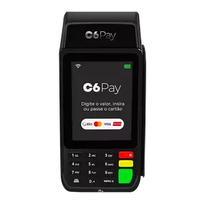 C6 Pay Essencial Maquina de cartão
